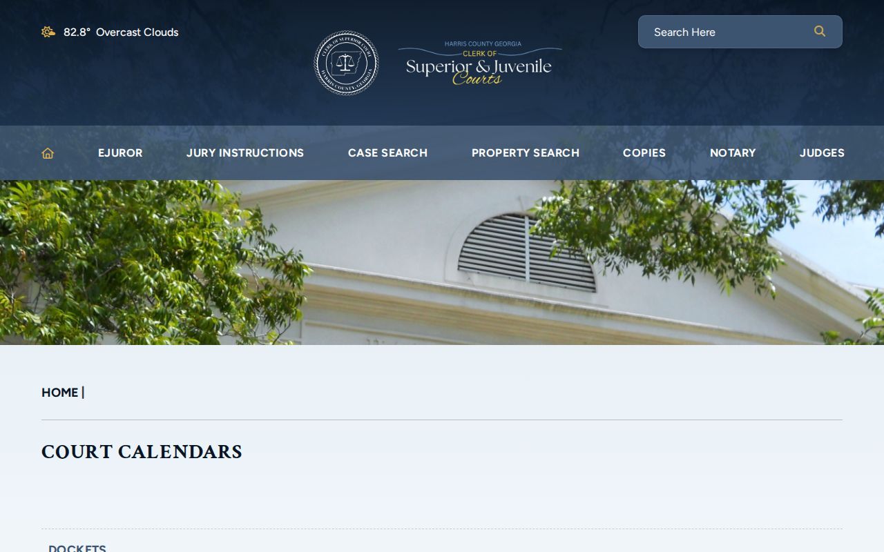 Harris County court calendar current clerk calendars
